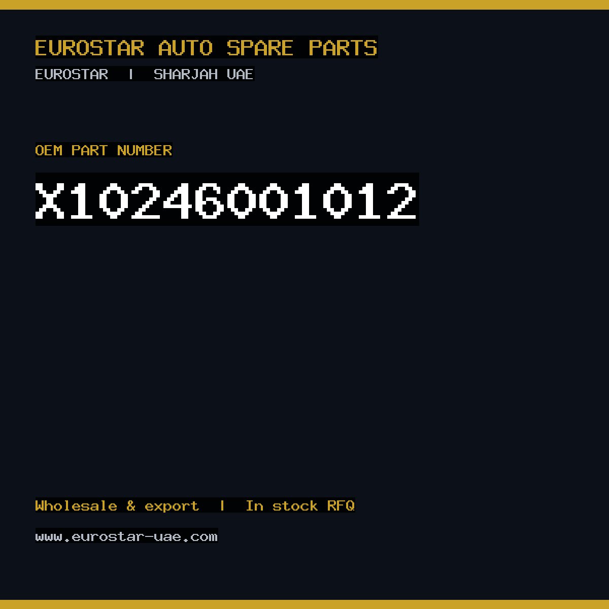 X10-246-001-012 — CONTINENTAL/VDO X10-246-001-012