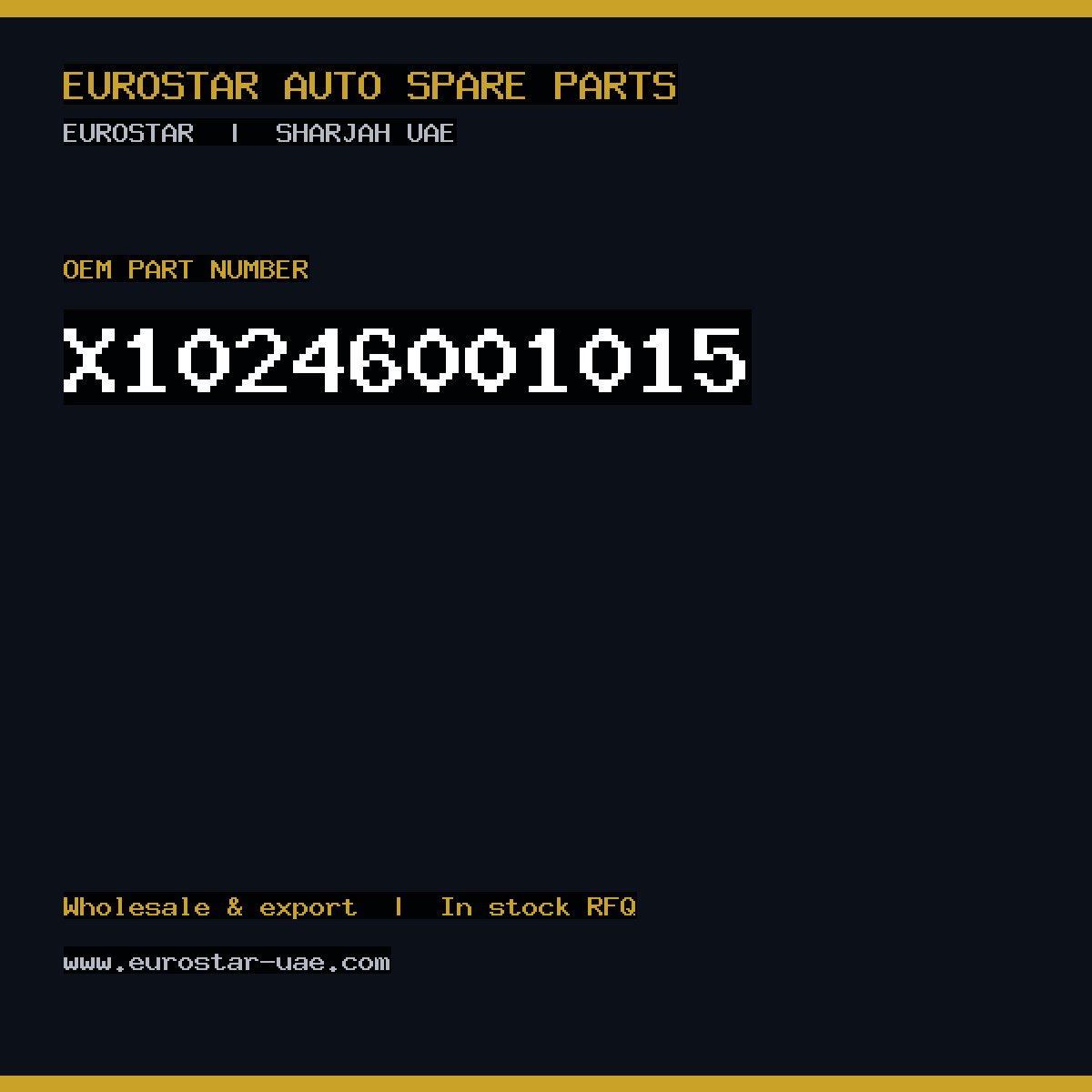 X10-246-001-015 — CONTINENTAL/VDO X10-246-001-015