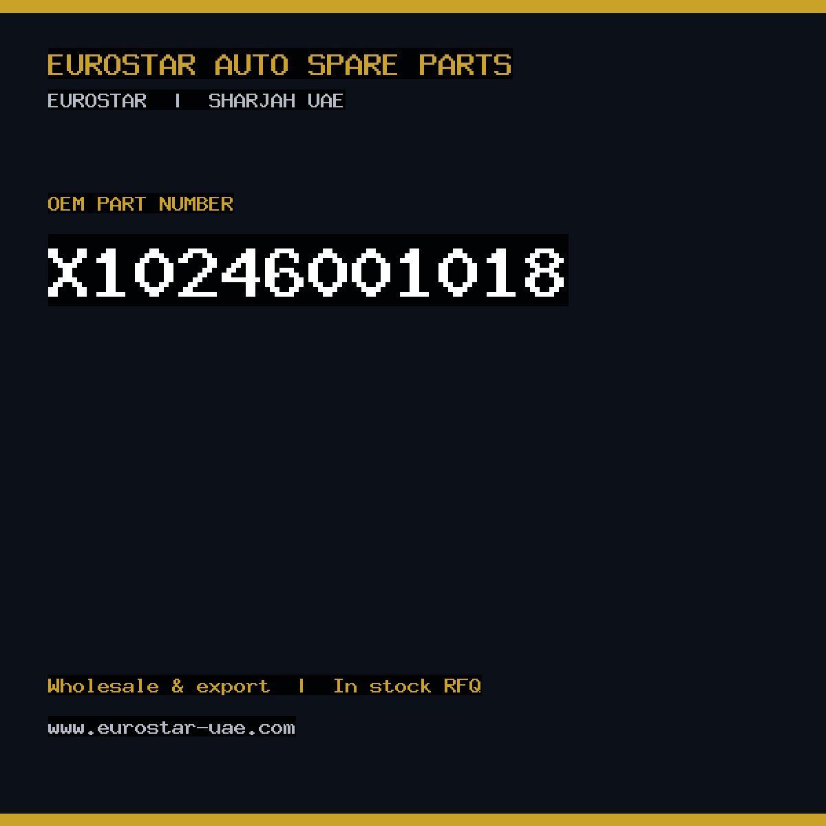 X10-246-001-018 — CONTINENTAL/VDO X10-246-001-018