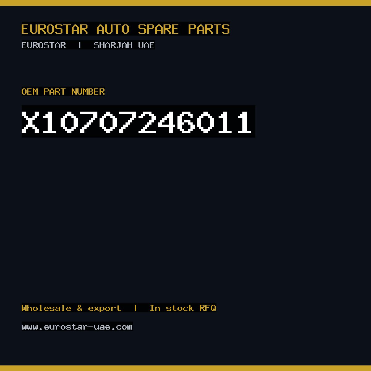 X10-707-246-011 — CONTINENTAL/VDO X10-707-246-011