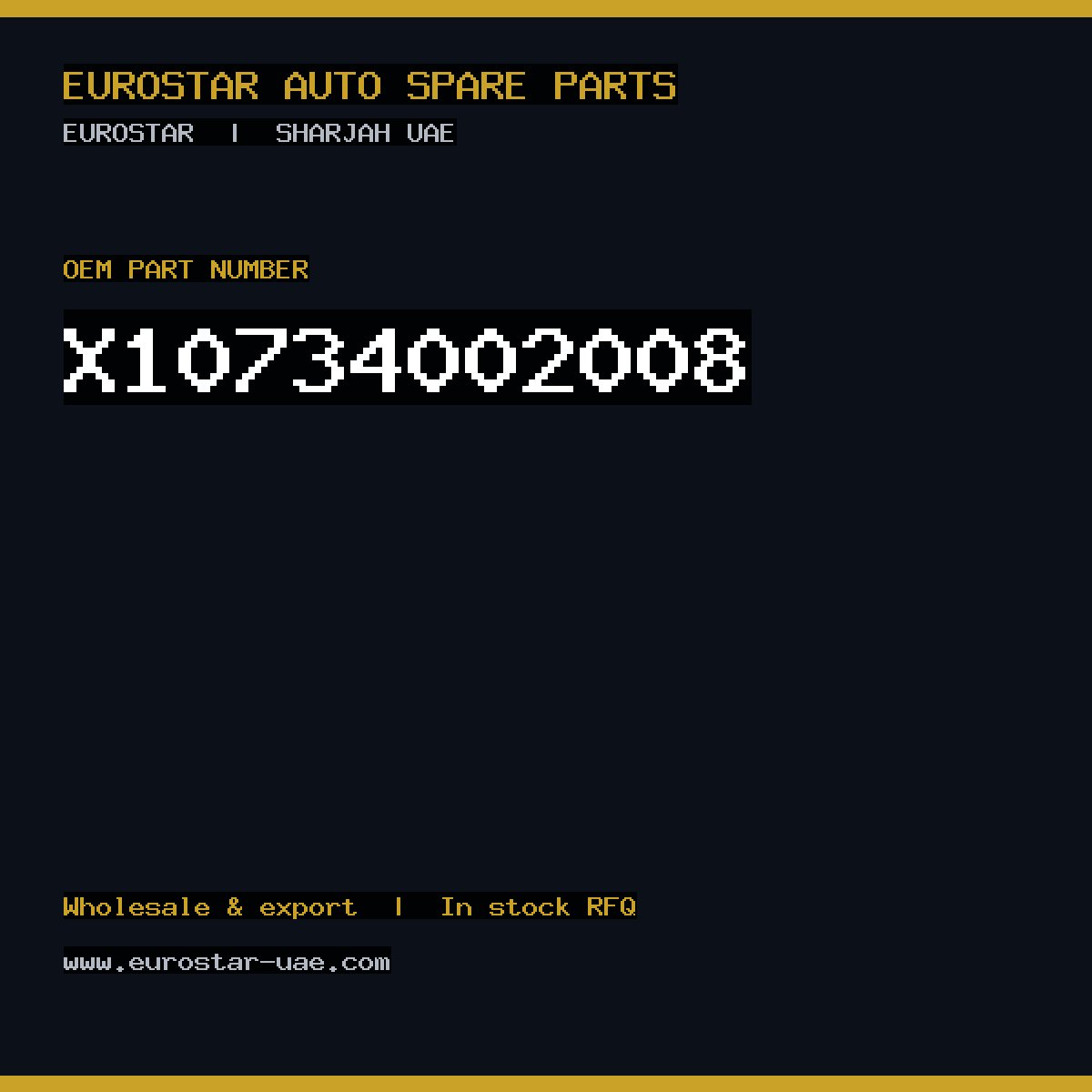 X10-734-002-008 — CONTINENTAL/VDO X10-734-002-008