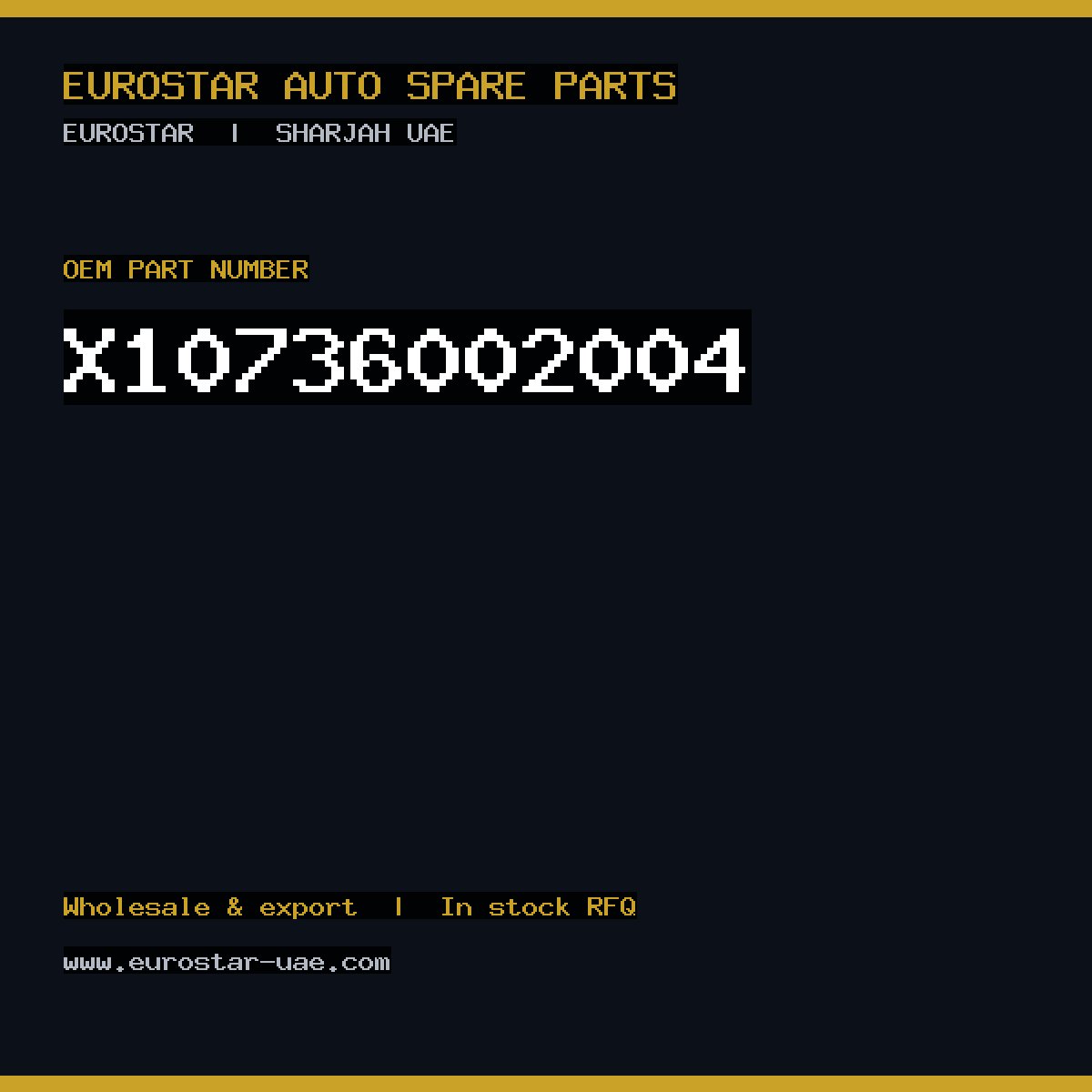 X10-736-002-004 — CONTINENTAL/VDO X10-736-002-004
