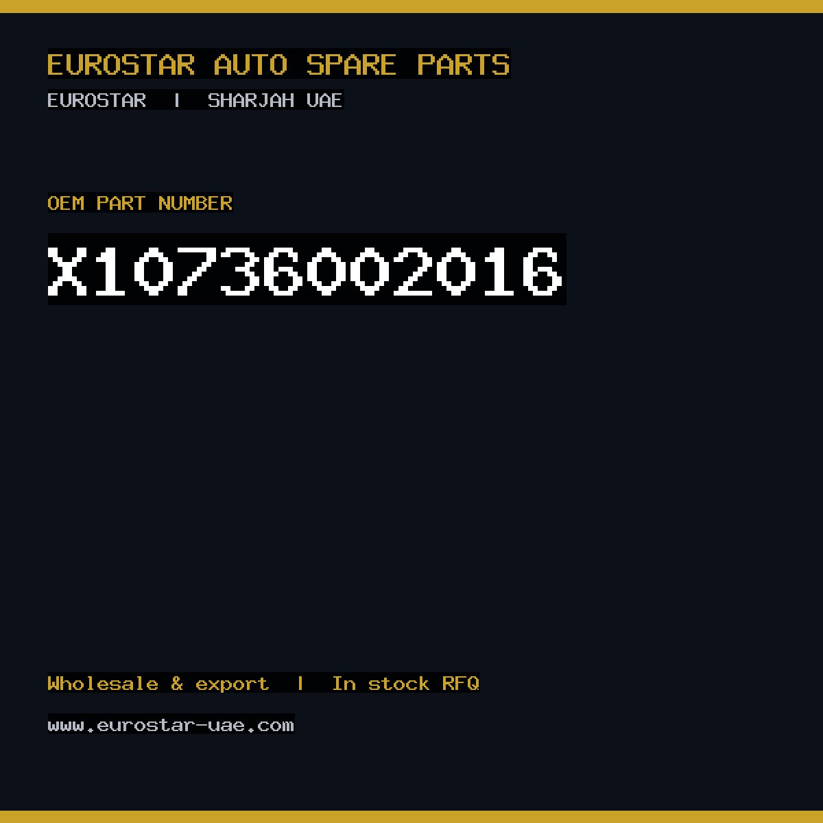 X10-736-002-016 — CONTINENTAL/VDO X10-736-002-016