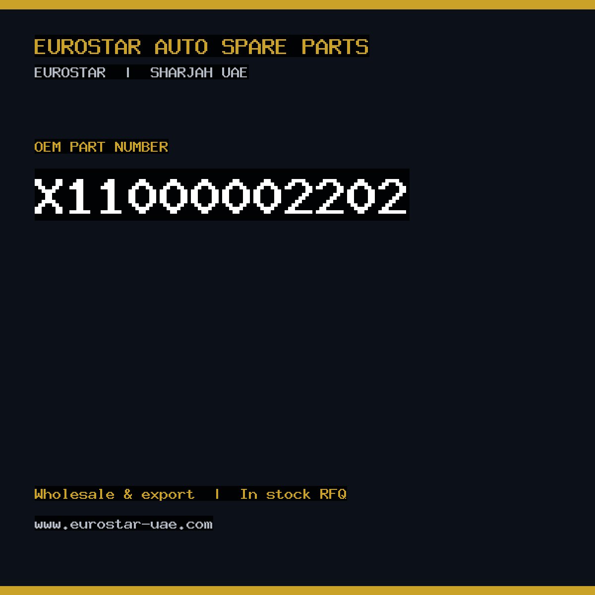 X11-000-002-202 — CONTINENTAL/VDO X11-000-002-202