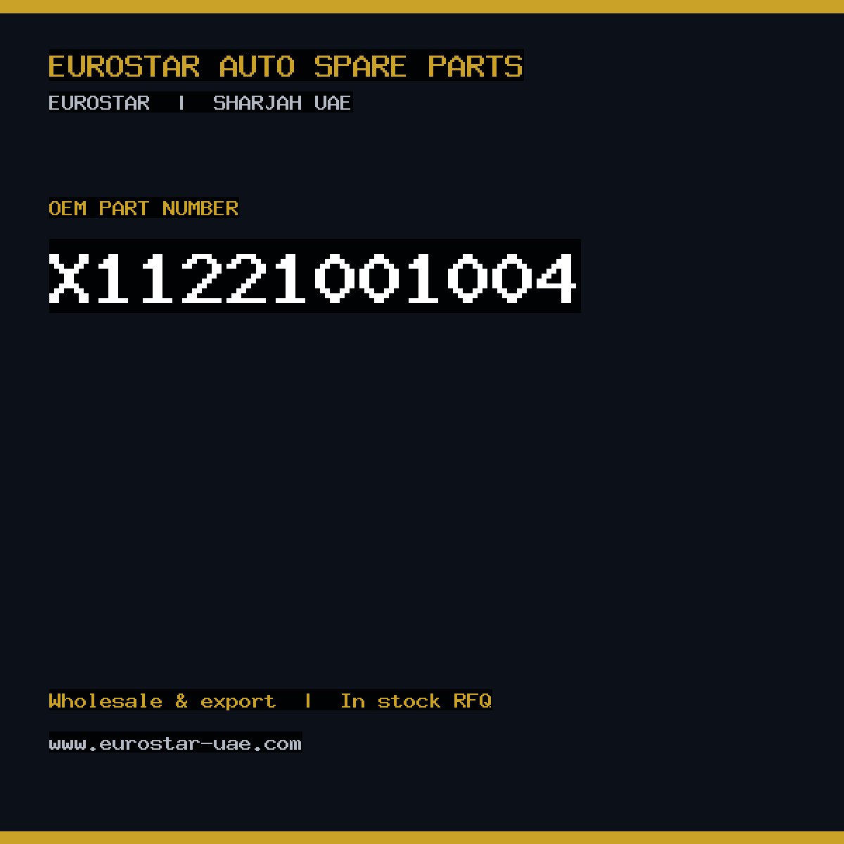 X11-221-001-004 — CONTINENTAL/VDO X11-221-001-004