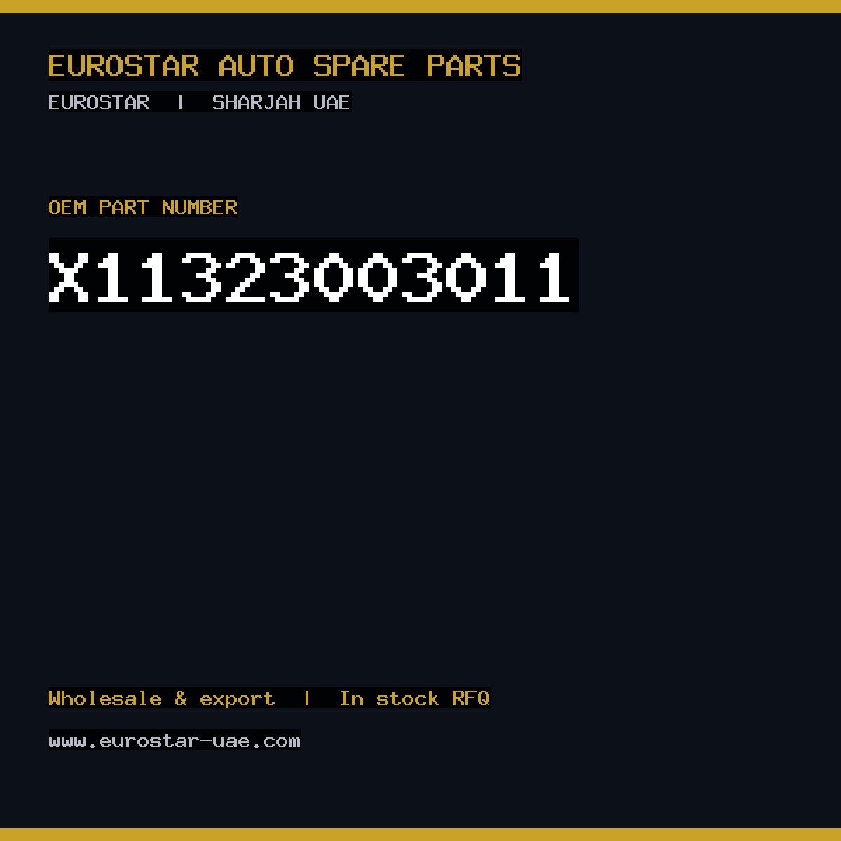 X11-323-003-011 — CONTINENTAL/VDO X11-323-003-011