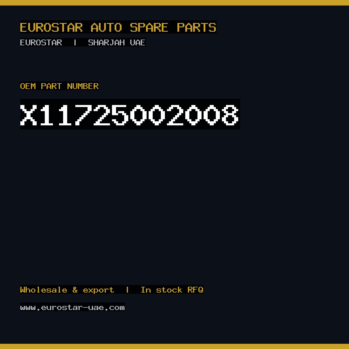 X11-725-002-008 — CONTINENTAL/VDO X11-725-002-008