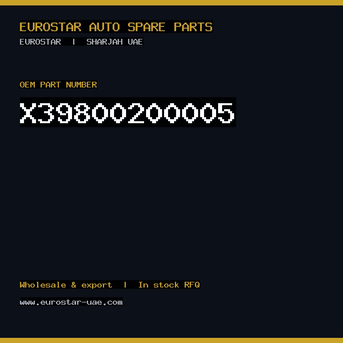X39-800-200-005 — CONTINENTAL/VDO X39-800-200-005