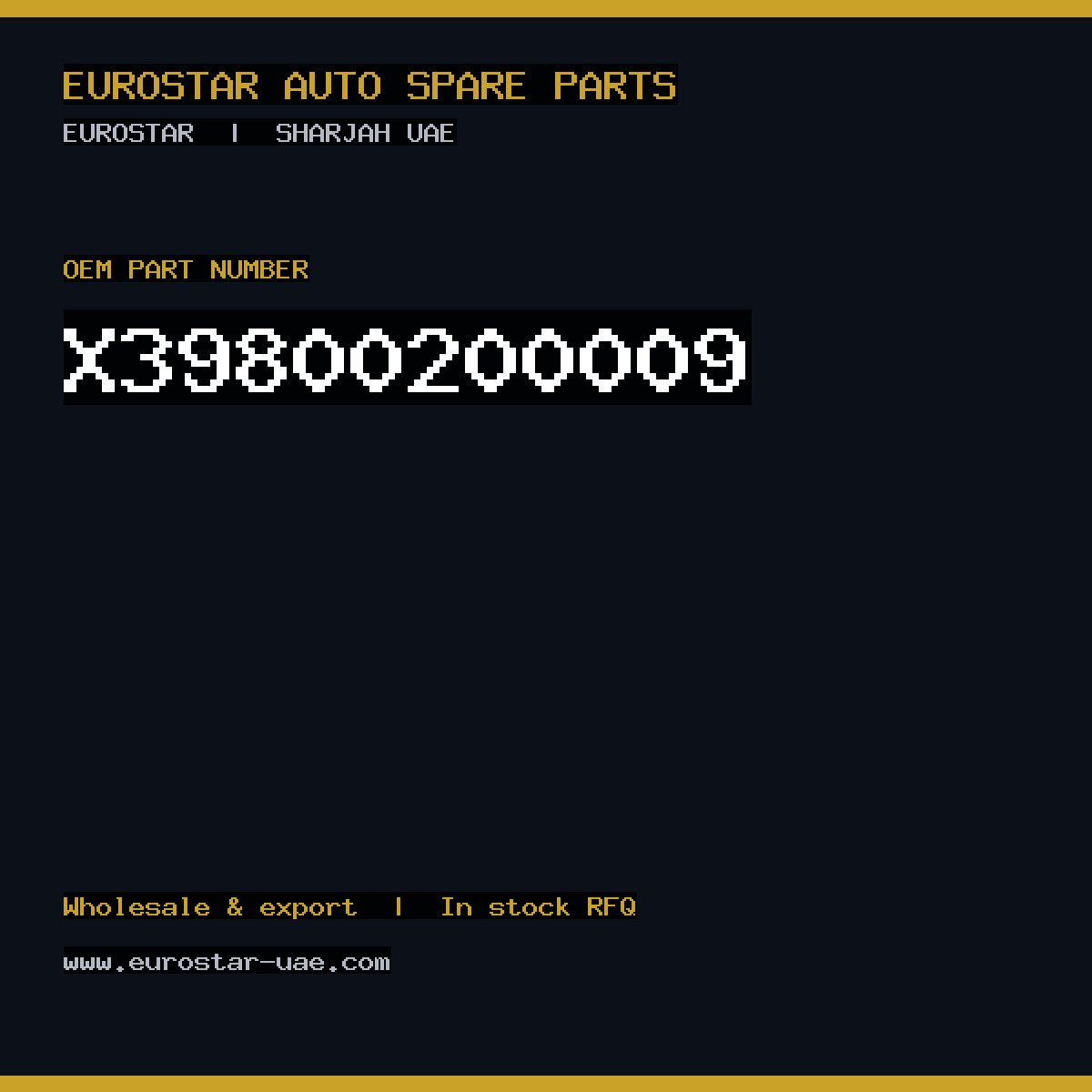 X39-800-200-009 — CONTINENTAL/VDO X39-800-200-009