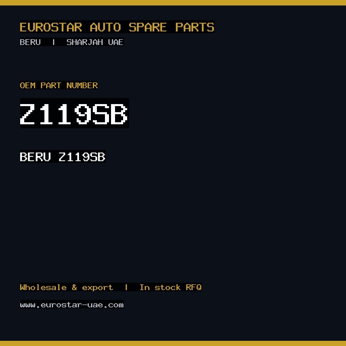 BERU Z119SB