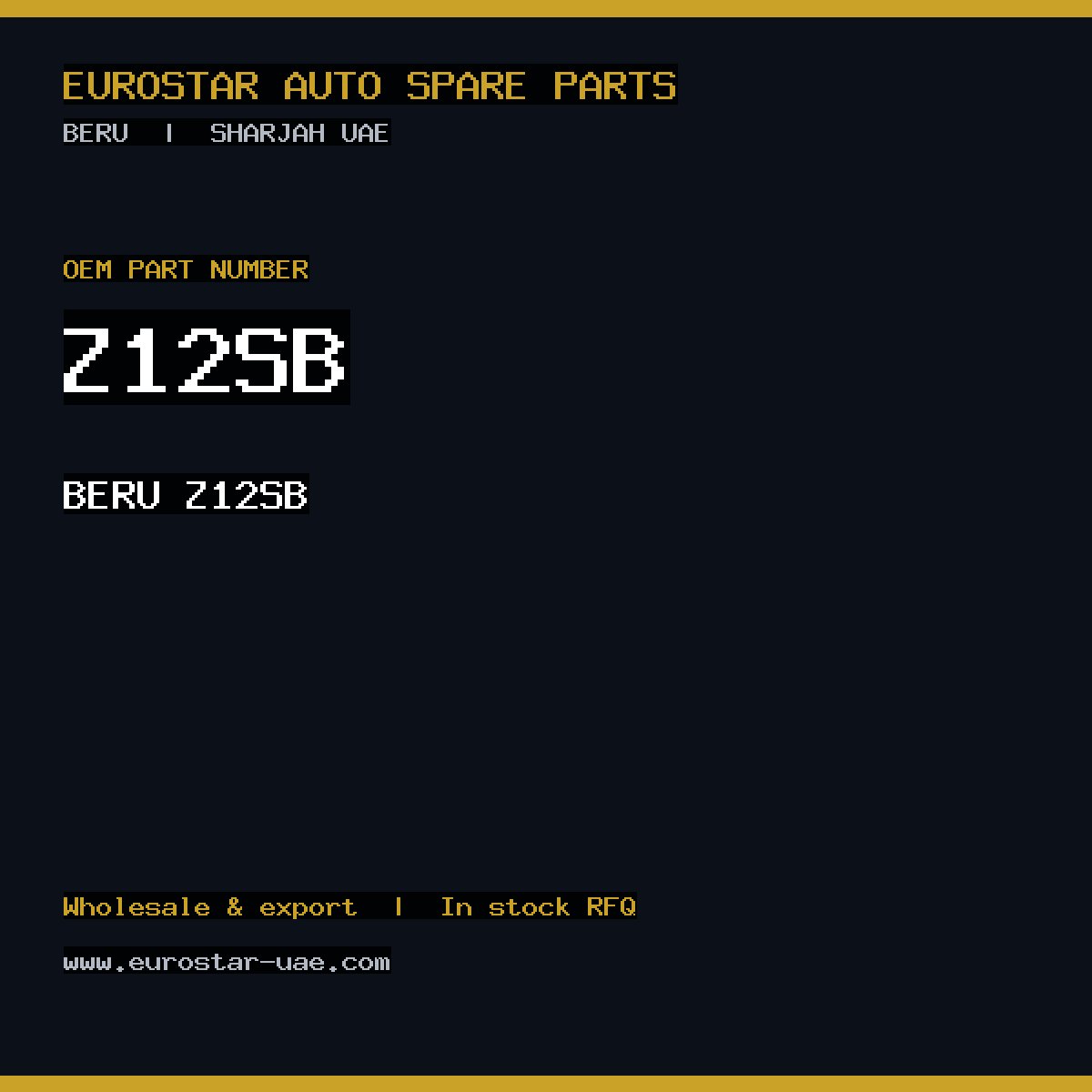 BERU Z12SB
