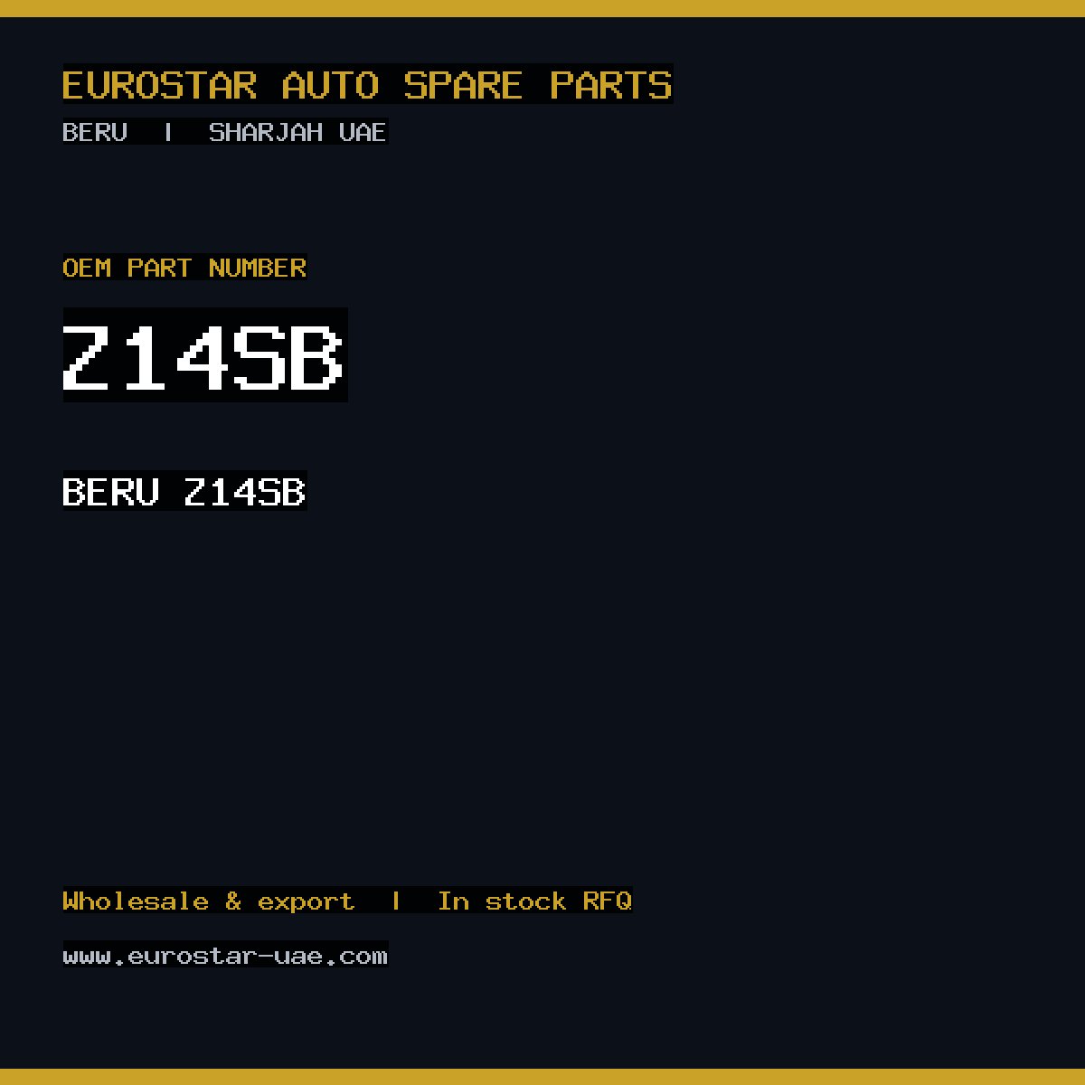 BERU Z14SB