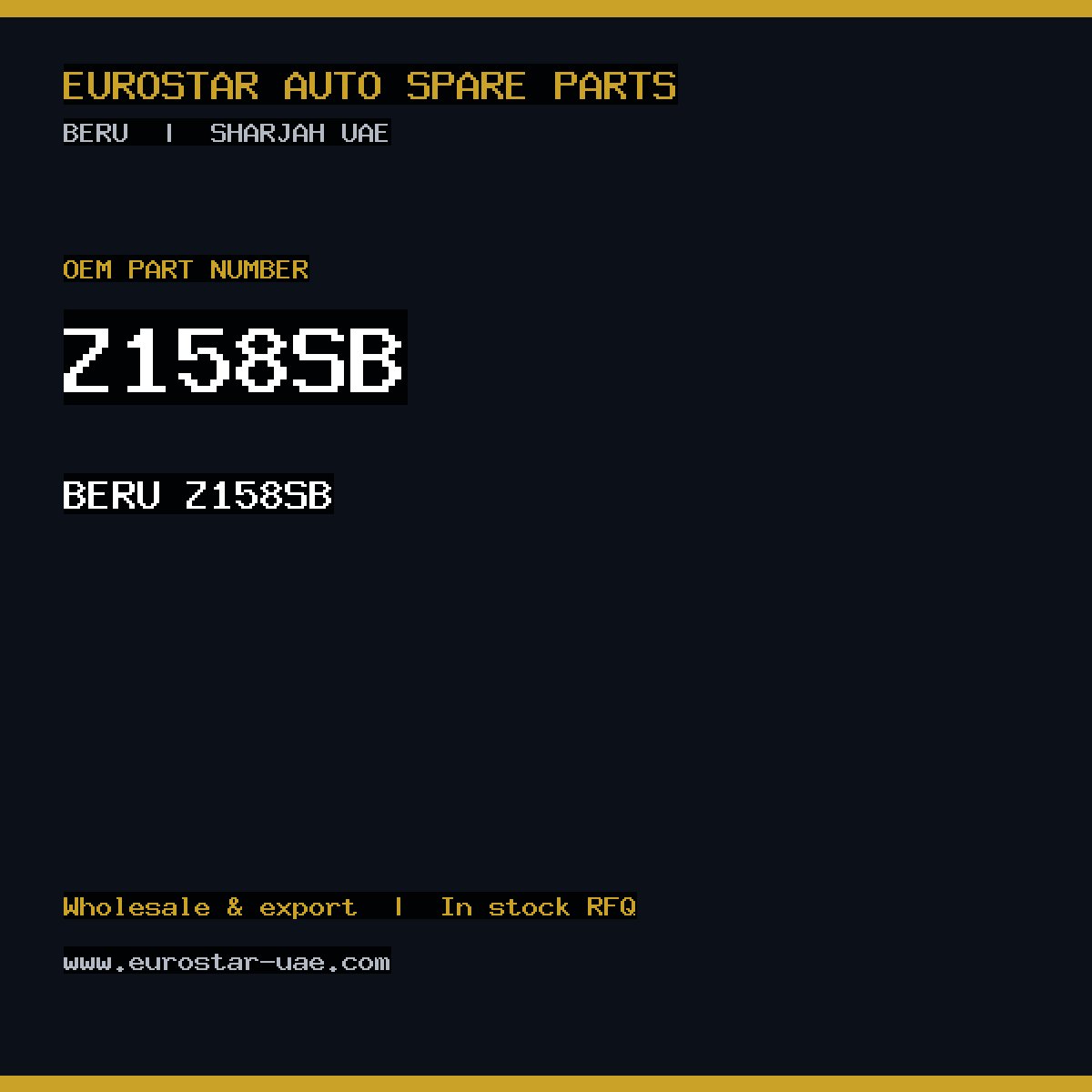 BERU Z158SB