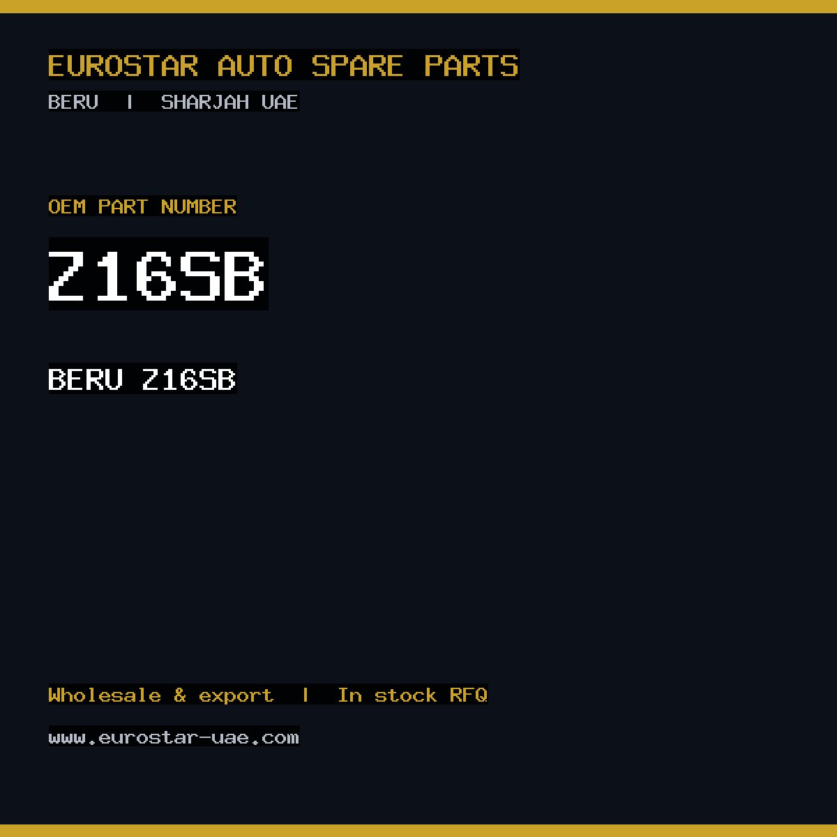 BERU Z16SB