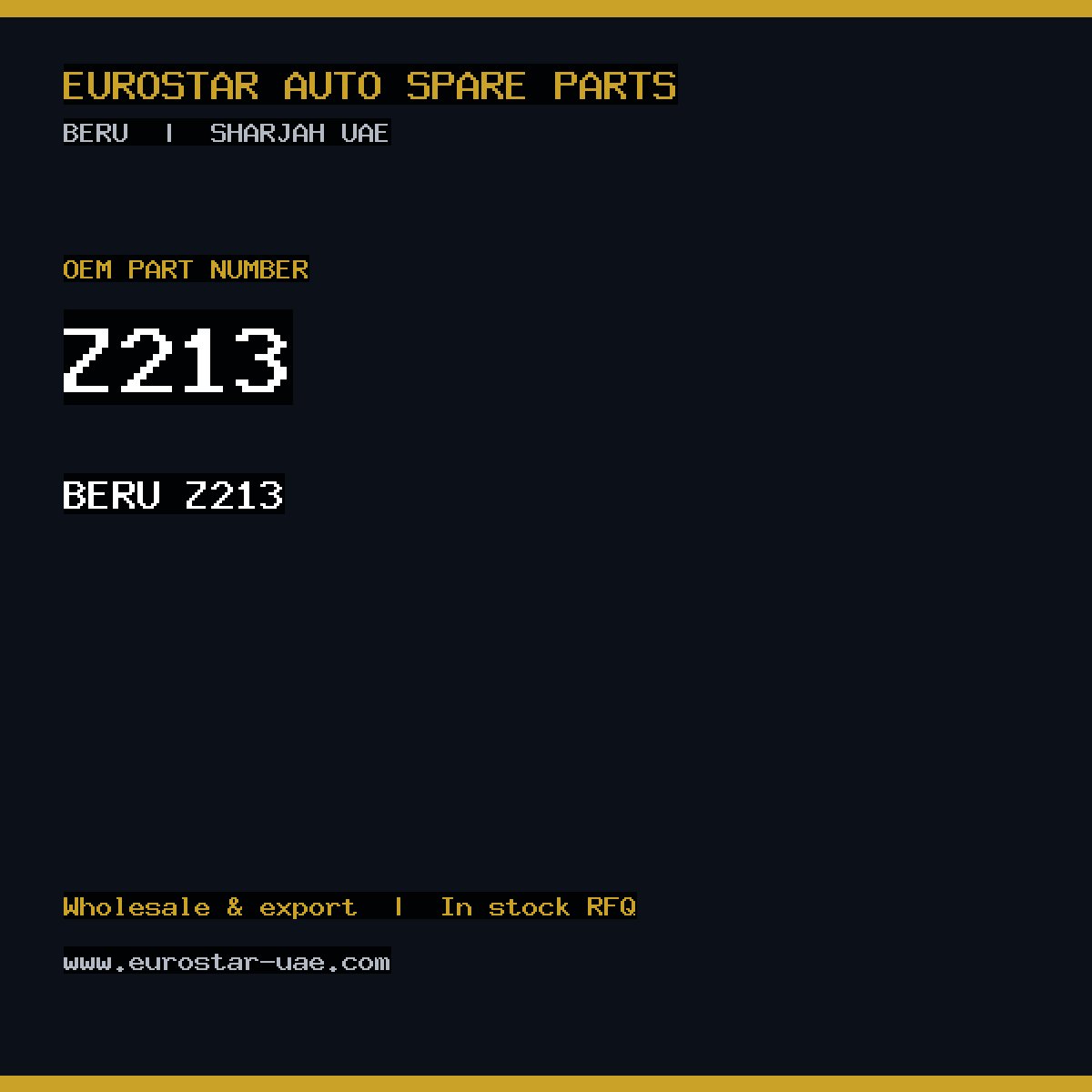BERU Z213