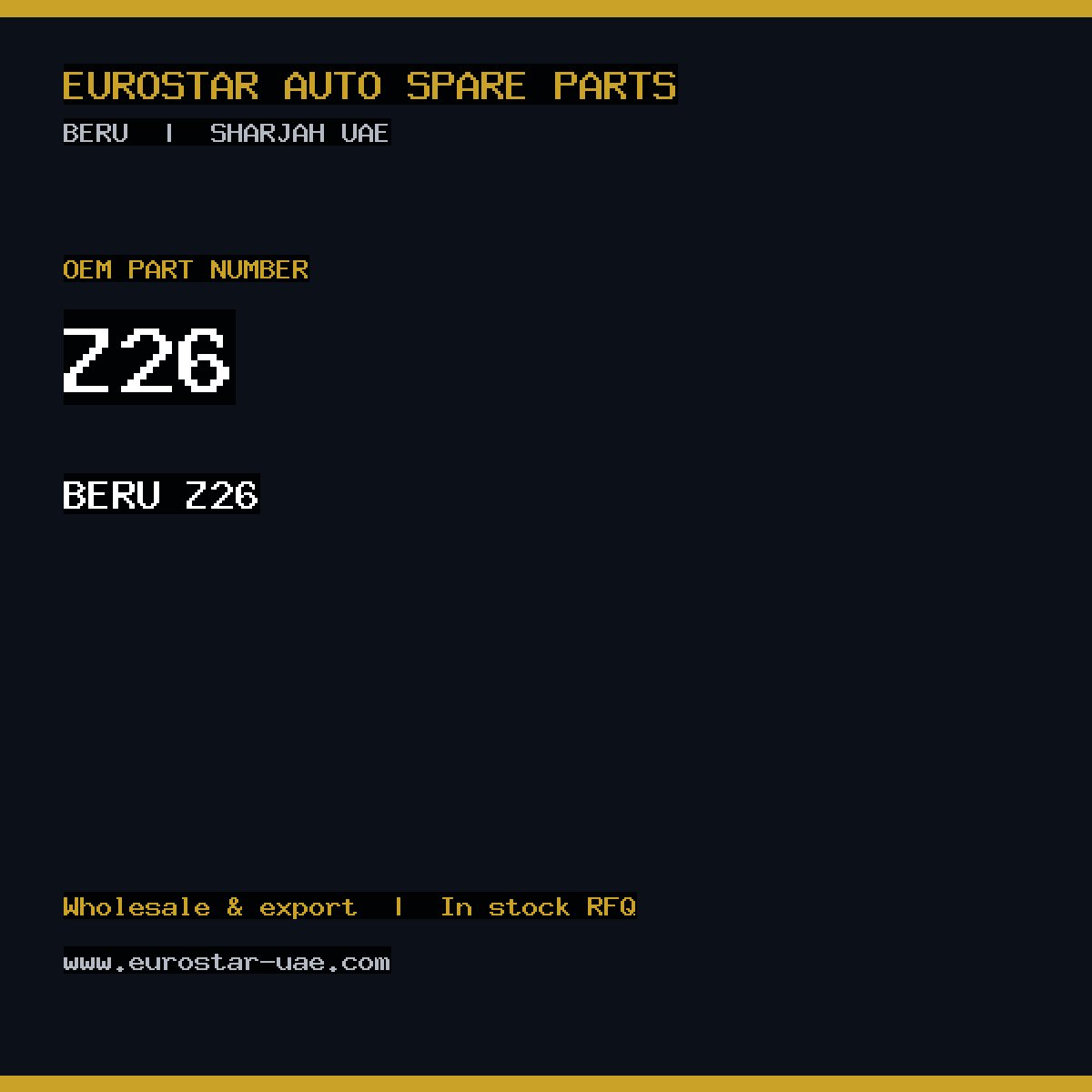 BERU Z26