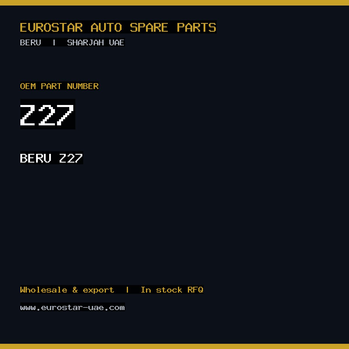 BERU Z27
