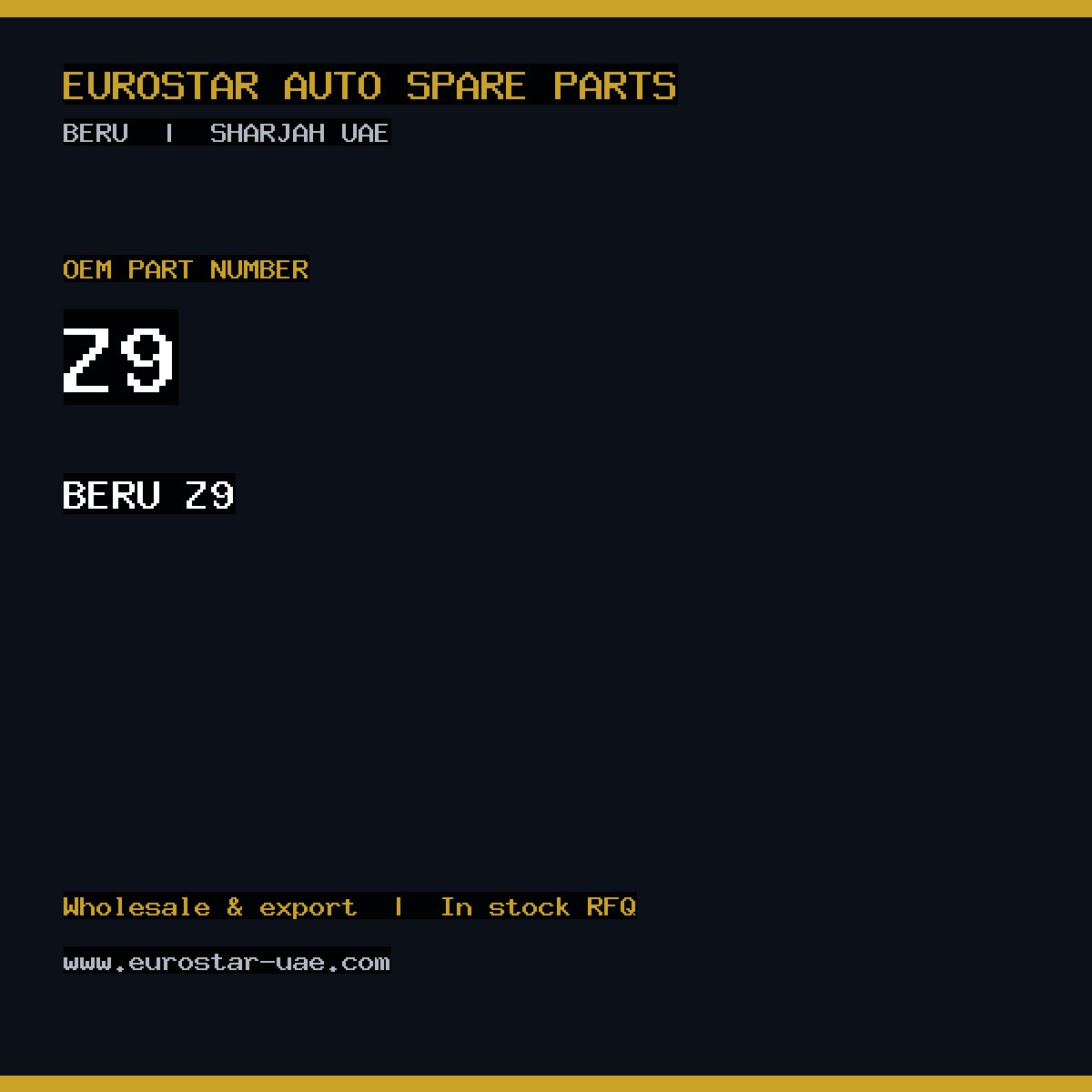 Z9 — BERU Z9