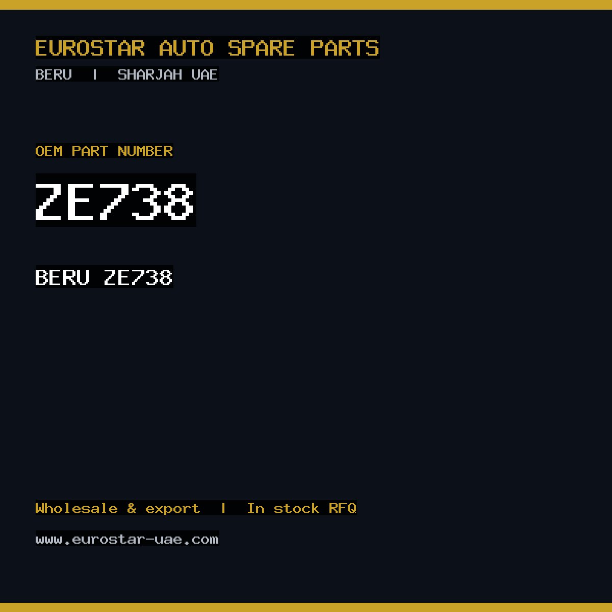 BERU ZE738