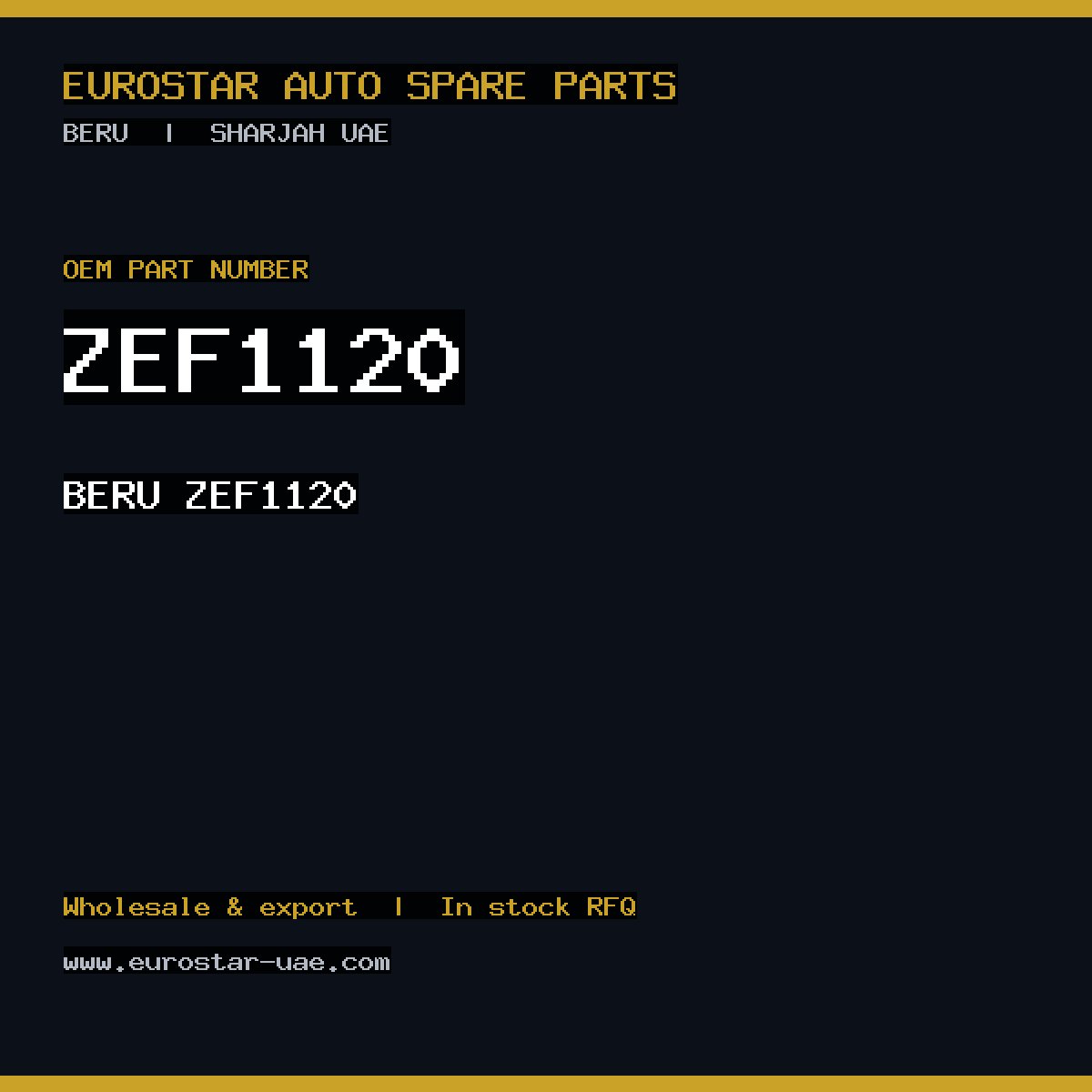 ZEF1120 — BERU ZEF1120