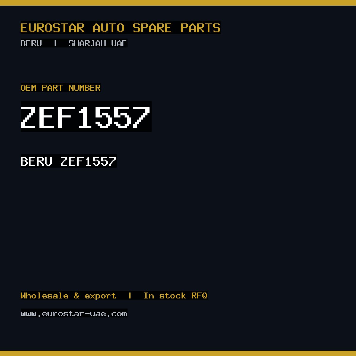 BERU ZEF1557
