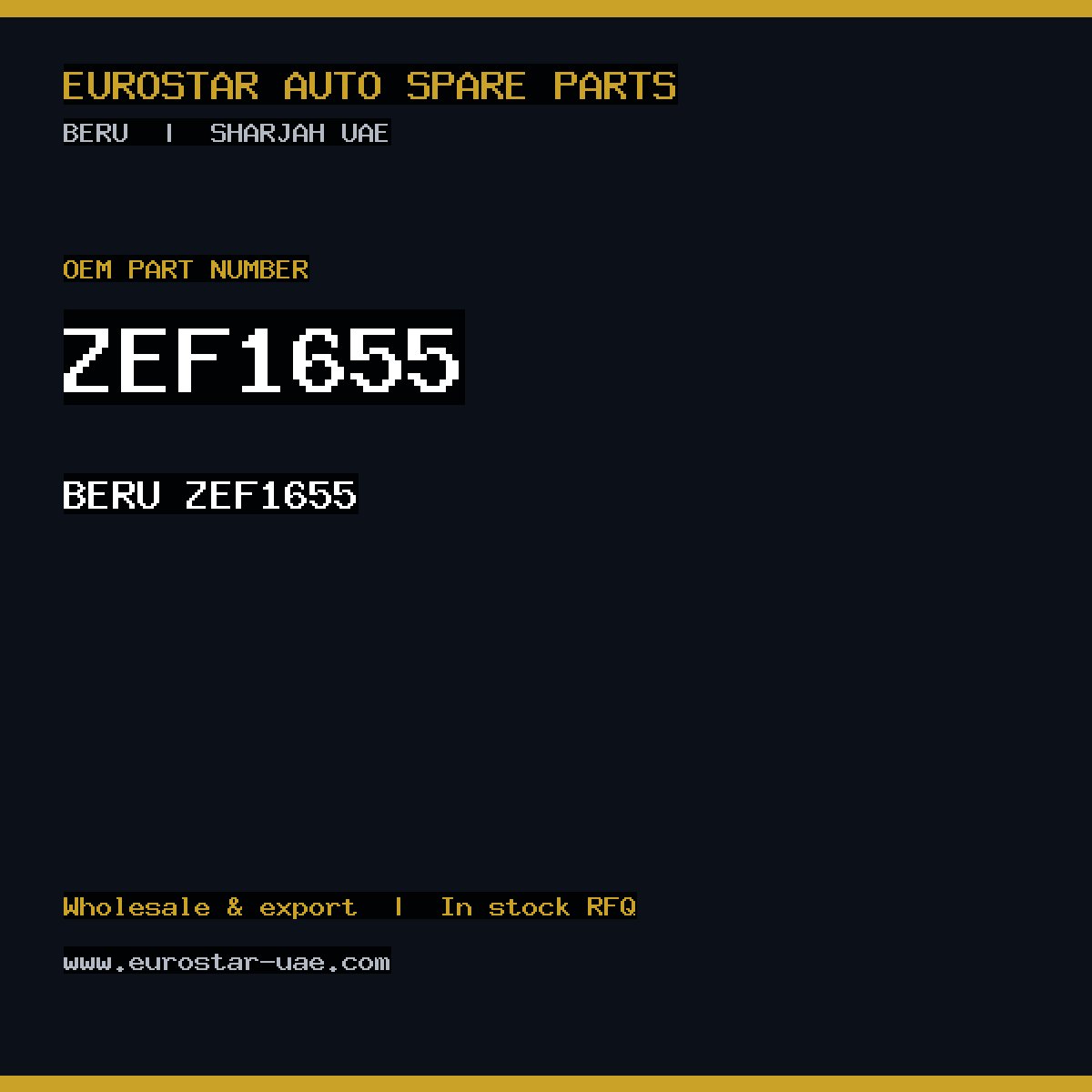 BERU ZEF1655