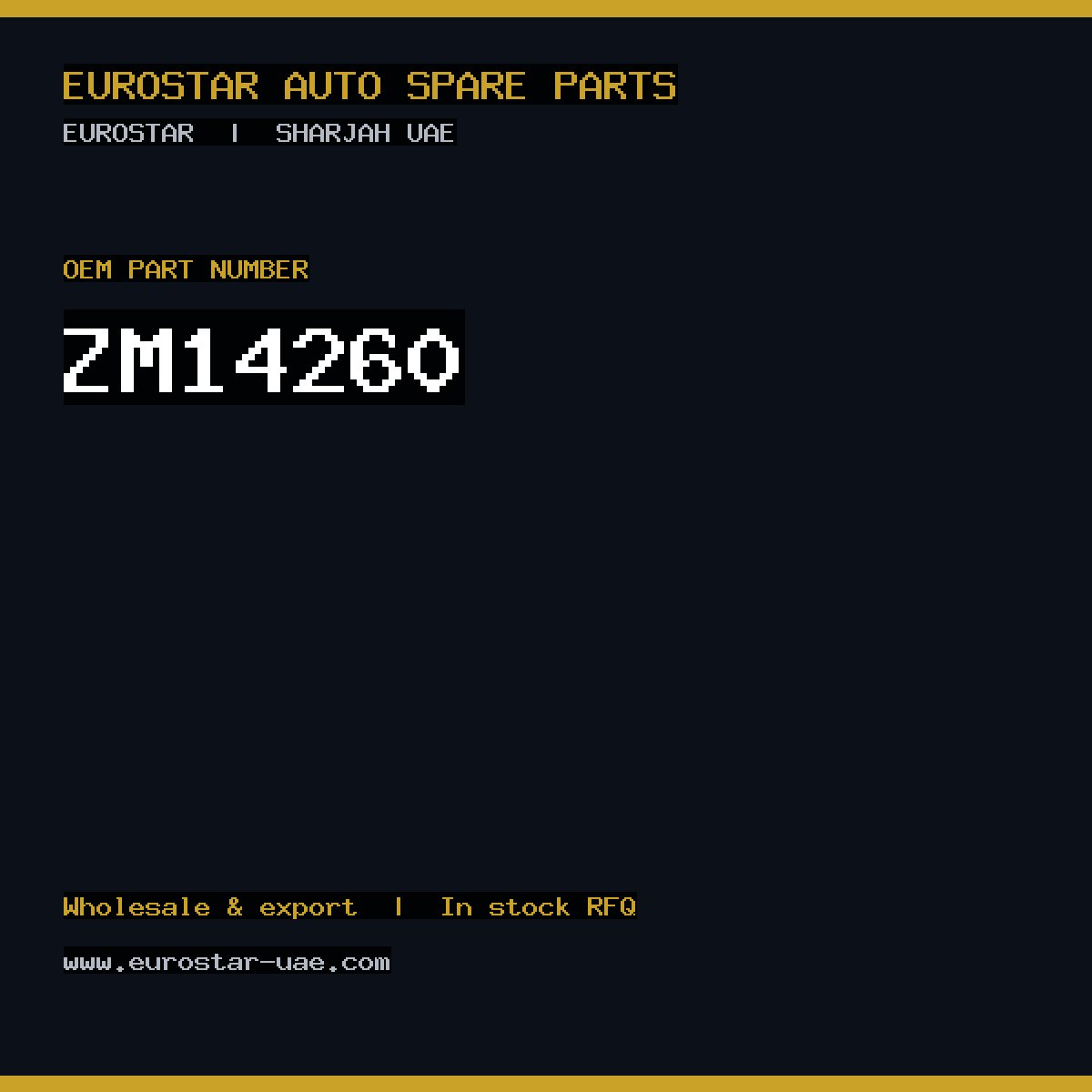 ZM14-260 — BERU ZM14-260
