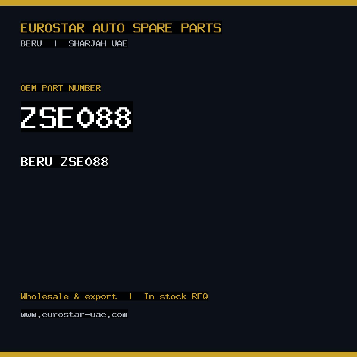 ZSE088 — BERU ZSE088