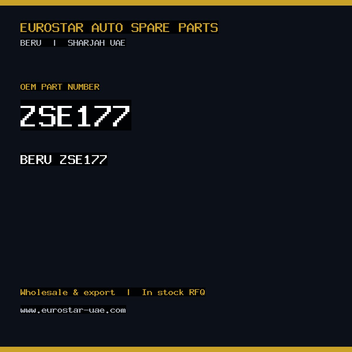 ZSE177 — BERU ZSE177